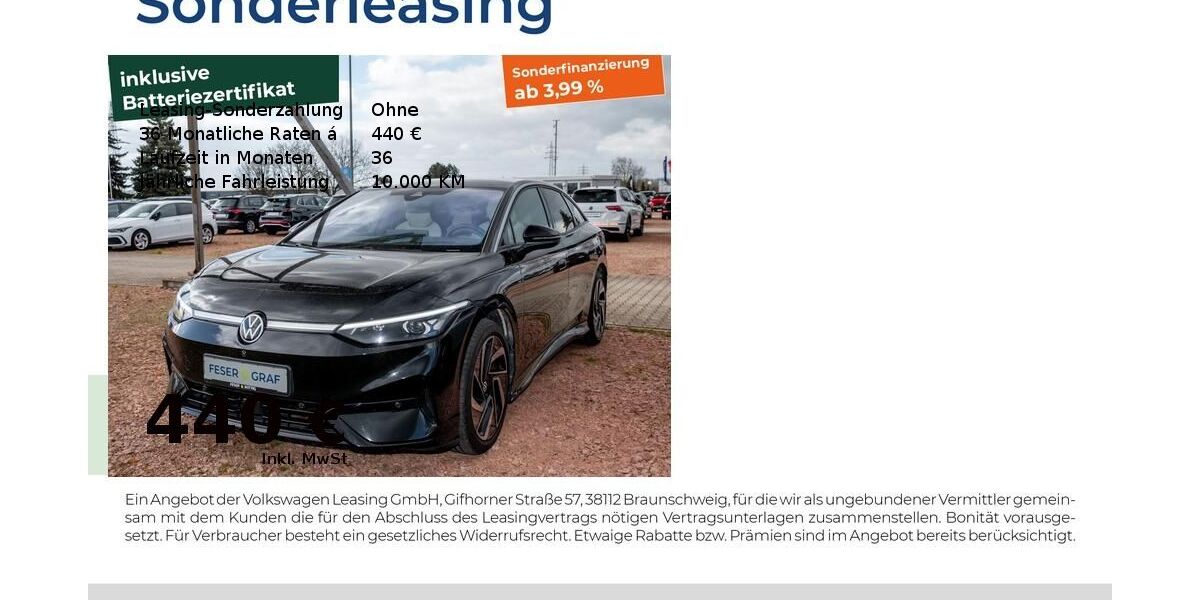 VW ID.7 39.043 km 37.940 &euro; Bernburg 06406