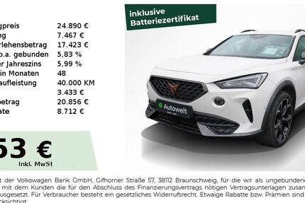 Cupra Formentor 54.350 km 24.890 &euro; Nürnberg 90431