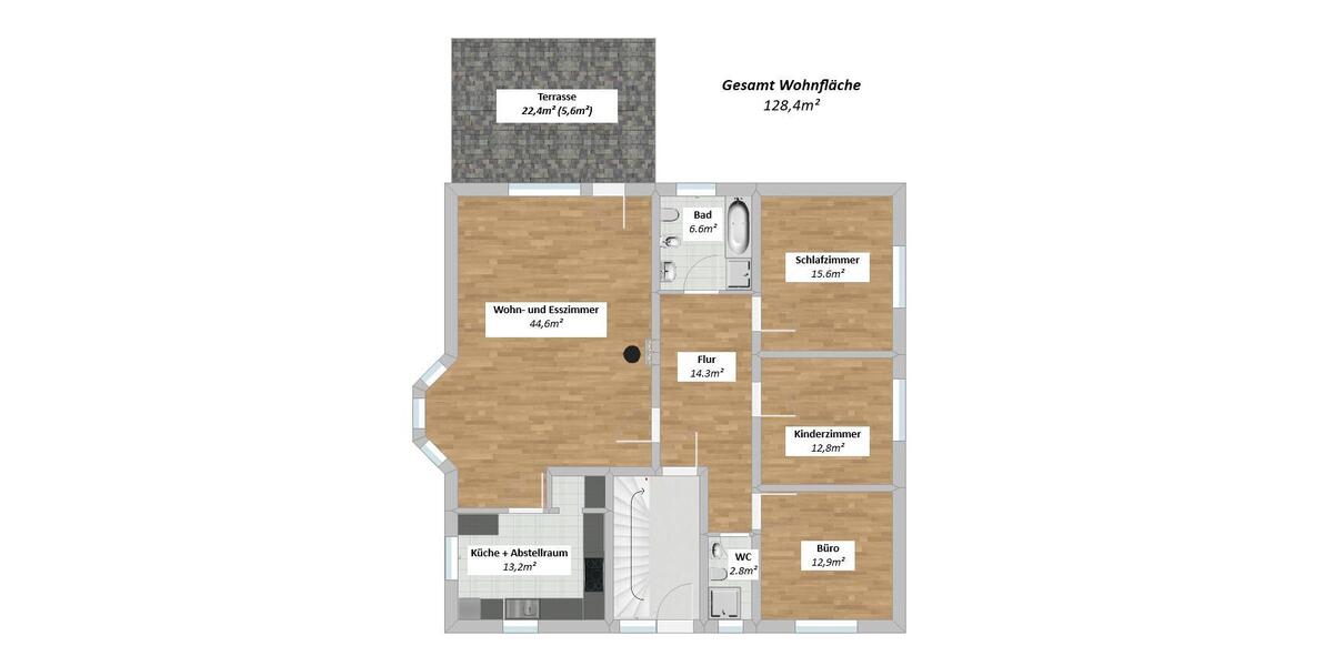 Erdgeschoßwohnung Steinau an der Straße - 4 Zimmer, 128 m&sup2;, 1.150&euro; | Angebot:26403870