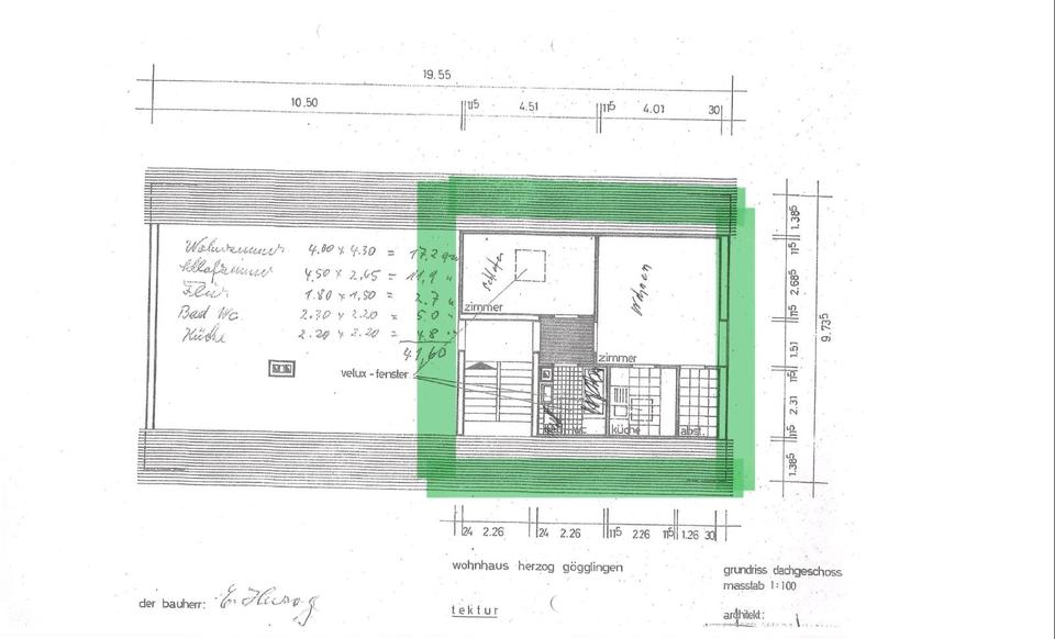 Dachgeschoßwohnung Ulm Donautal - 20 Zimmer, 40 m&sup2;, 720&euro; | Angebot:25422663