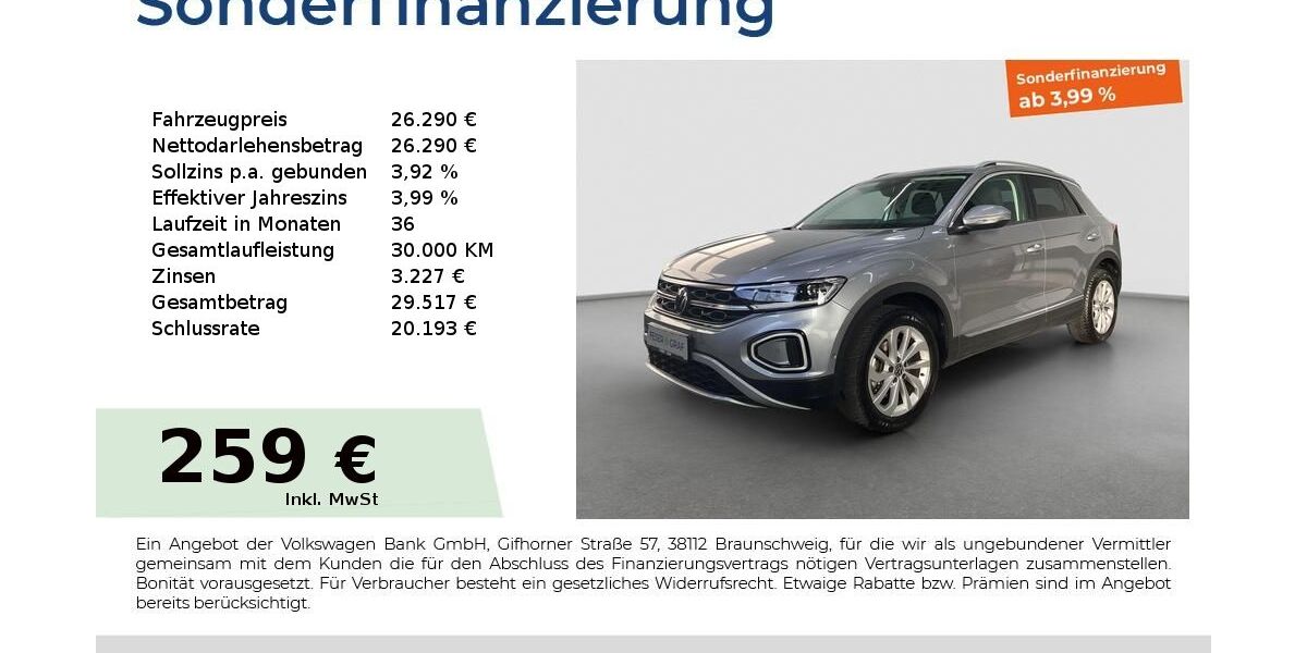 VW T-Roc 19.352 km 26.290 &euro; Fürth 90763