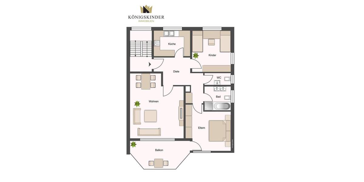 Etagenwohnung Dettingen an der Erms - 3 Zimmer, 88 m&sup2;, 249.000&euro; | Angebot:25677278