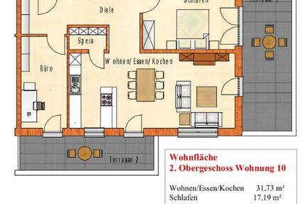 Penthouse mit EBK in Wernberg zu vermieten 4 zimmer