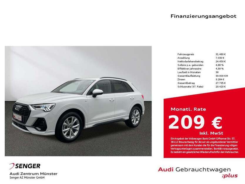 Audi Q3 19.702 km 31.480 € Münster 48153