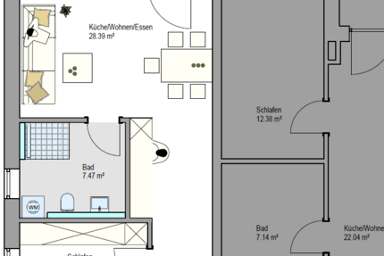 Wohnung Friedrichshafen - 2 Zimmer, 60 m&sup2;, 432.900&euro; | Angebot:27126263