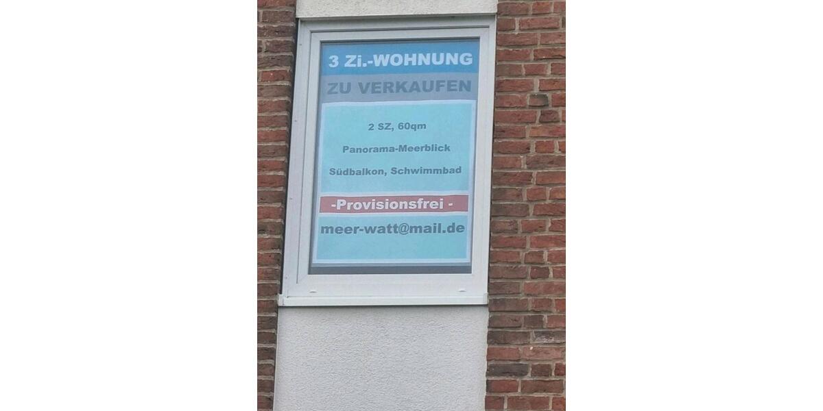 Etagenwohnung Wyk Auf Föhr - 3 Zimmer, 60 m&sup2;, 429.000&euro; | Angebot:26413288