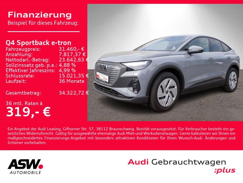 Audi Q4 e-tron 30.600 km 29.990 € Heilbronn 74074