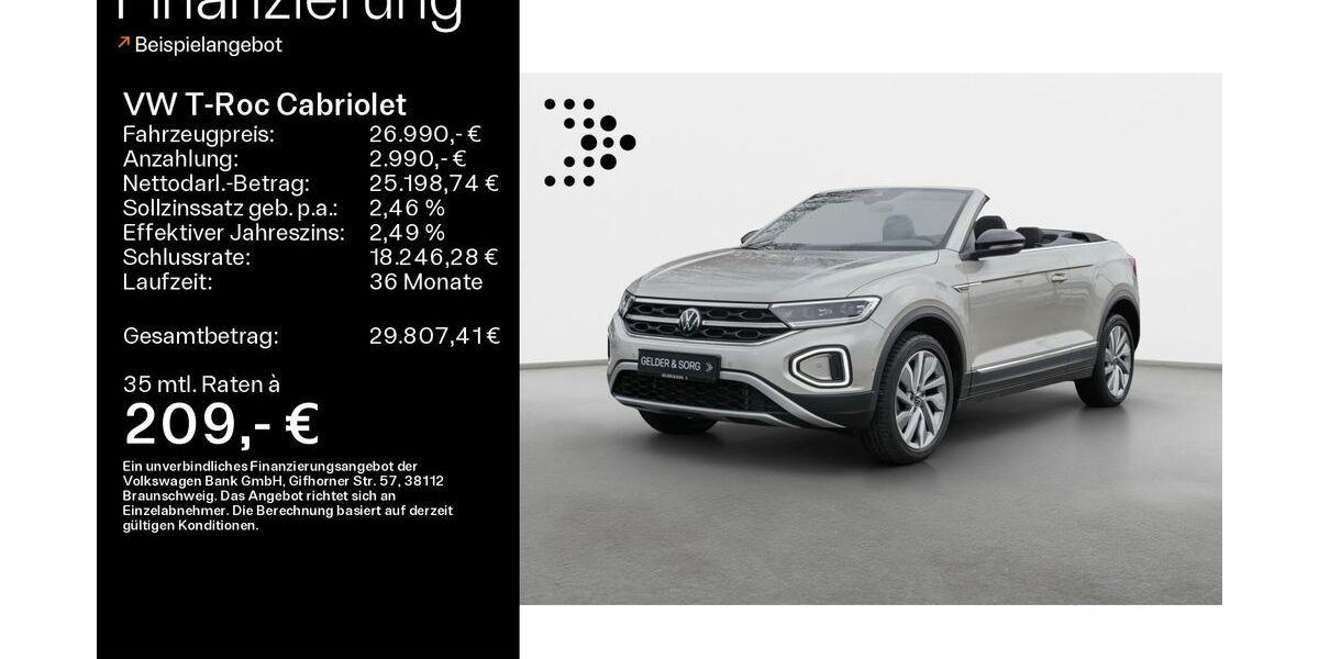 VW T-Roc 42.466 km 25.990 &euro; Haßfurt 97437