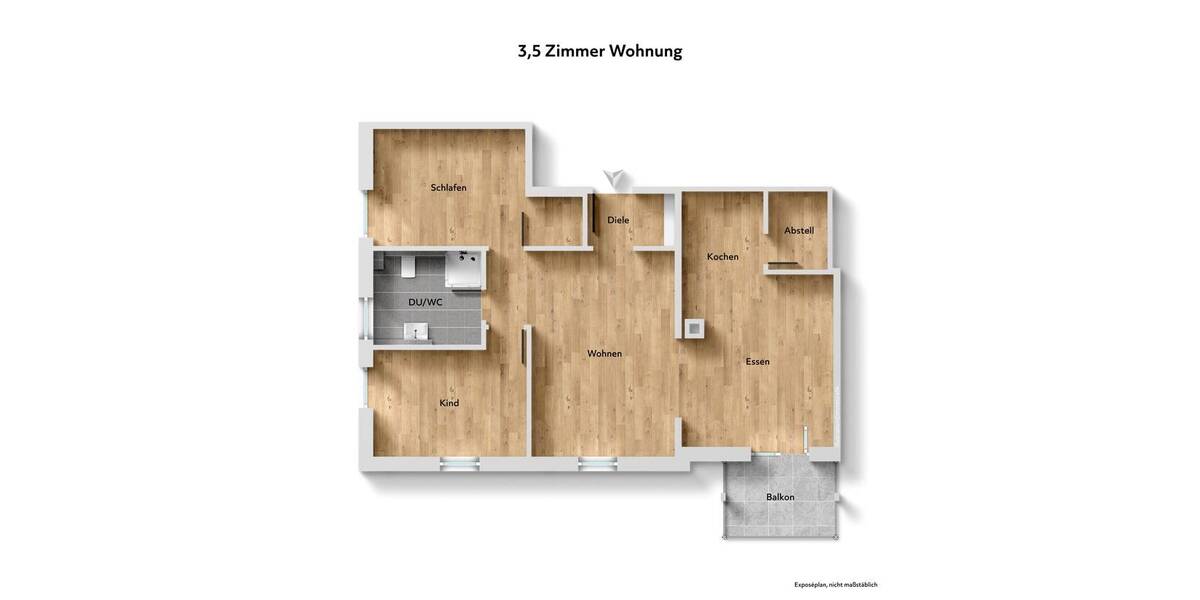 Etagenwohnung Bad Dürrheim - 3 Zimmer, 73 m&sup2;, 225.000&euro; | Angebot:26169734