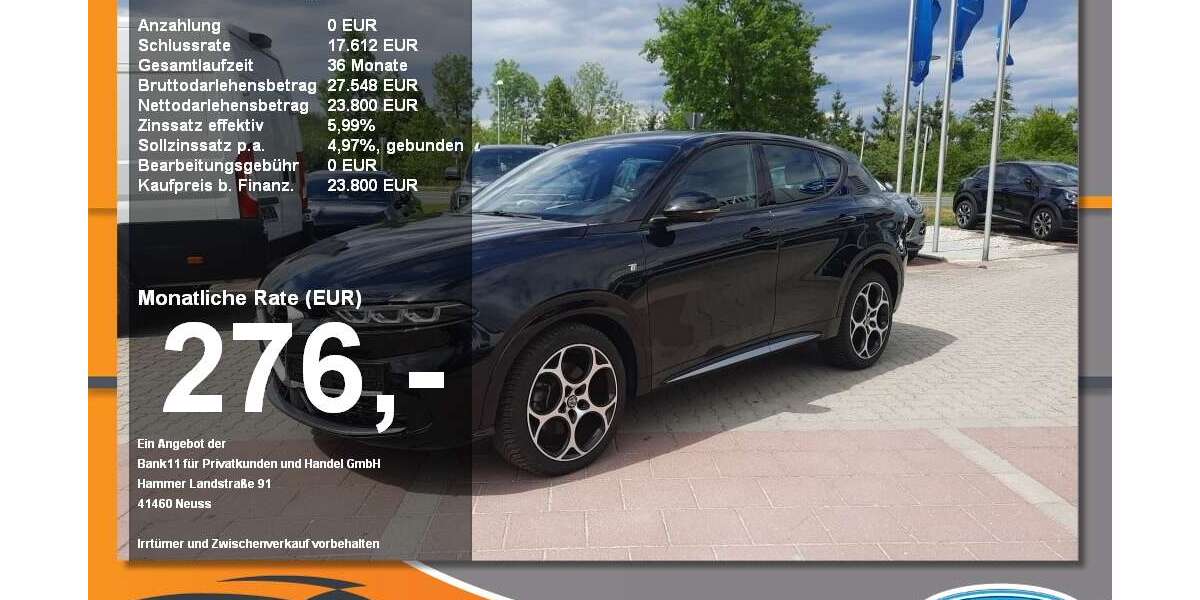 Alfa Romeo Tonale 34.999 km 20.900 &euro; Neustadt a. d. Donau 93333
