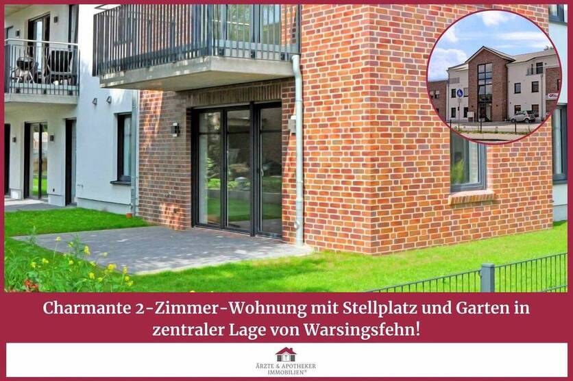 Seniorengerechte 2-Zimmer-Wohnung mit Stellplatz und Garten in zentraler Lage von Warsingsfehn!