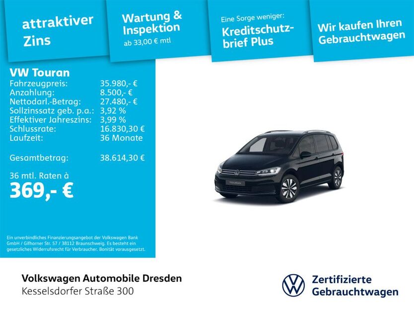 VW Touran 25.306 km 35.980 € Dresden 01169