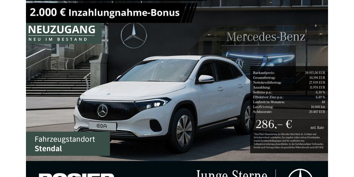 Mercedes-Benz EQA 4.149 km 39.915 &euro; Stendal 39576