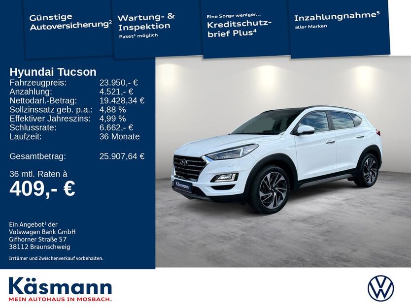 Hyundai TUCSON 27.855 km 23.950 € Mosbach 74821