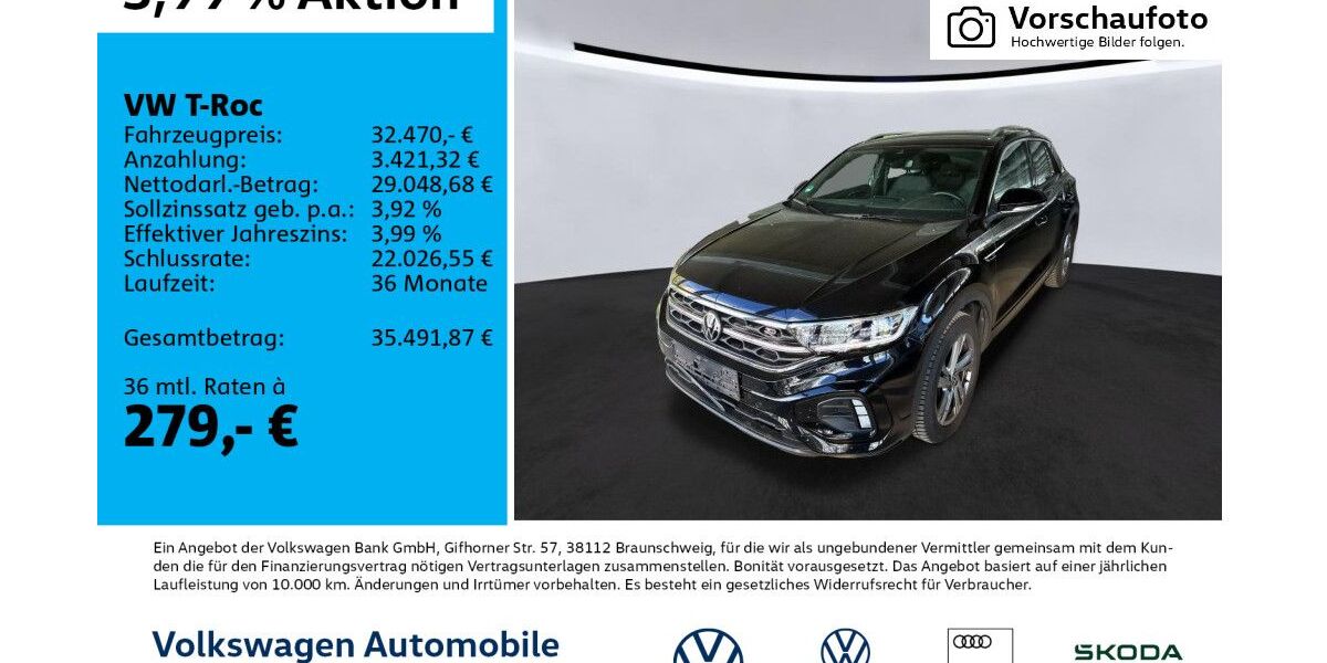 VW T-Roc 15.912 km 32.470 &euro; Leipzig 04277