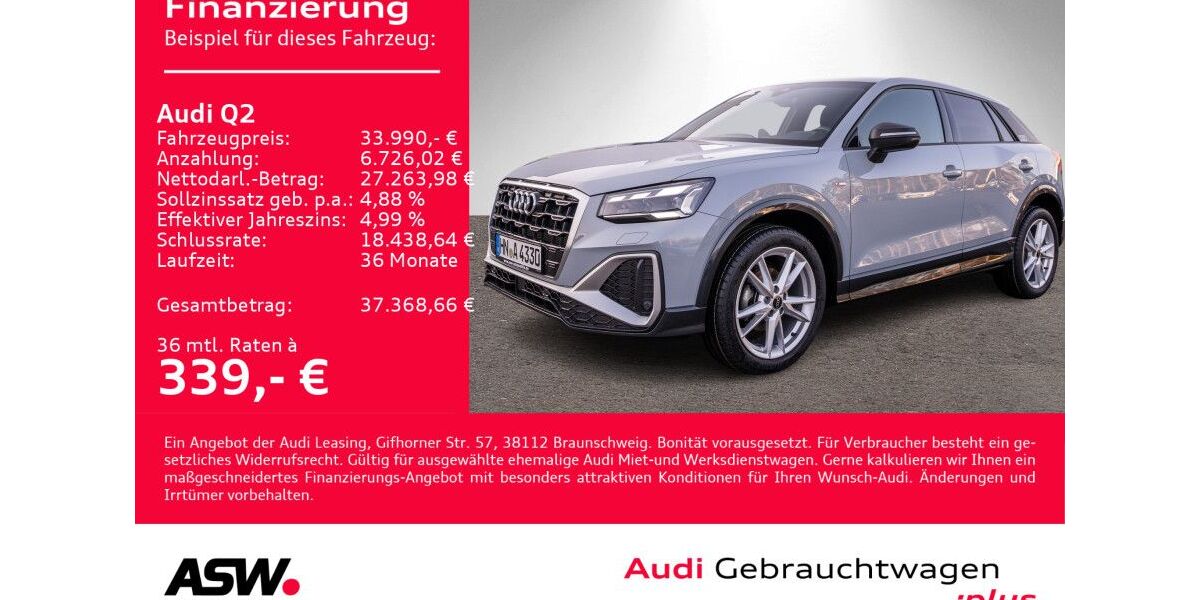 Audi Q2 24.900 km 33.990 &euro; Heilbronn 74074
