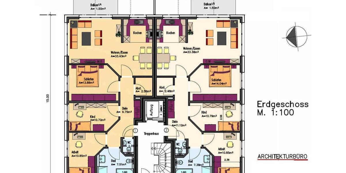 Erdgeschoßwohnung Bad Driburg - 4 Zimmer, 95 m&sup2;, 950&euro; | Angebot:26351695