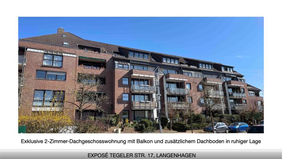 Dachgeschoßwohnung Langenhagen - 2.5 Zimmer, 63 m&sup2;, 269.000&euro; | Angebot:24527458