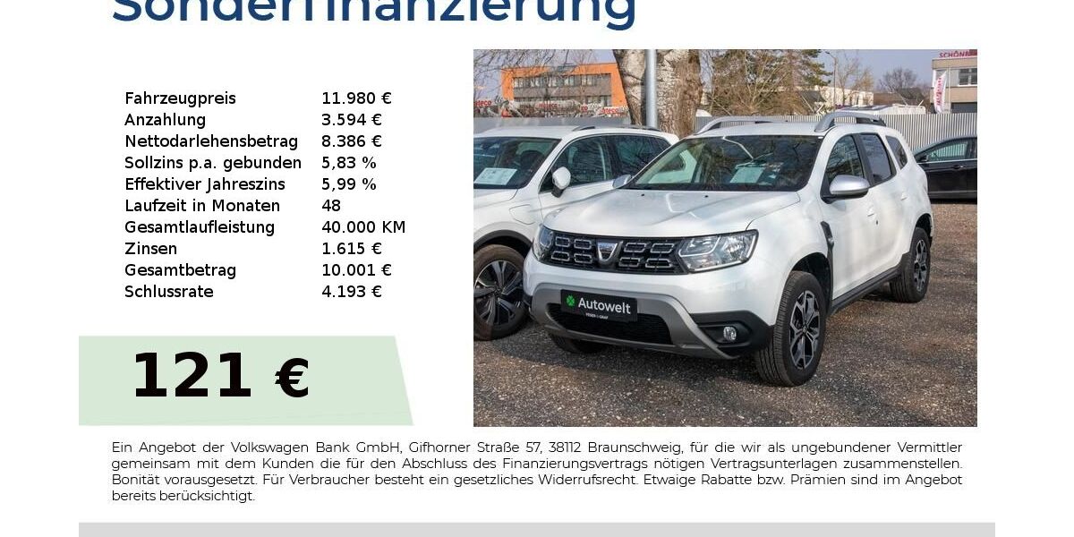 Dacia Duster 108.150 km 11.980 &euro; Nürnberg 90431