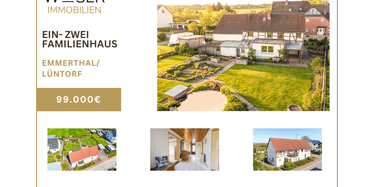Einfamilienhaus Emmerthal - 6 Zimmer, 155 m&sup2;, 99.000&euro; | Angebot:27330472