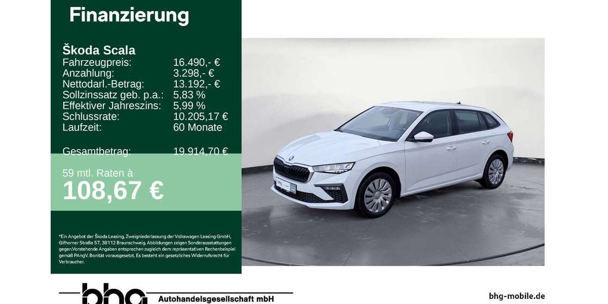 Skoda Scala 26.415 km 16.490 &euro; Durmersheim 76448