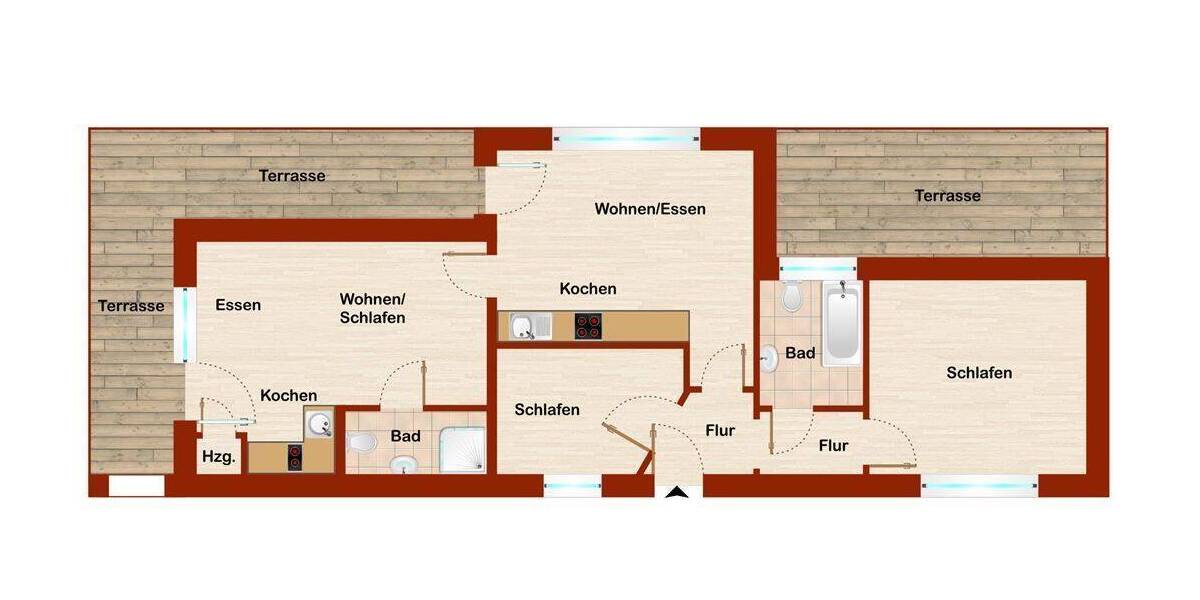 Mehrfamilienhaus, Wohnhaus Borkum - 4 Zimmer, 65 m&sup2;, 450.000&euro; | Angebot:26289491