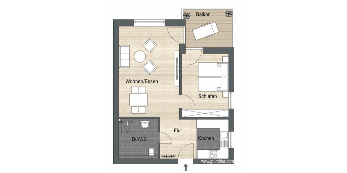 Etagenwohnung Crailsheim - 2 Zimmer, 58 m&sup2;, 760&euro; | Angebot:26072292
