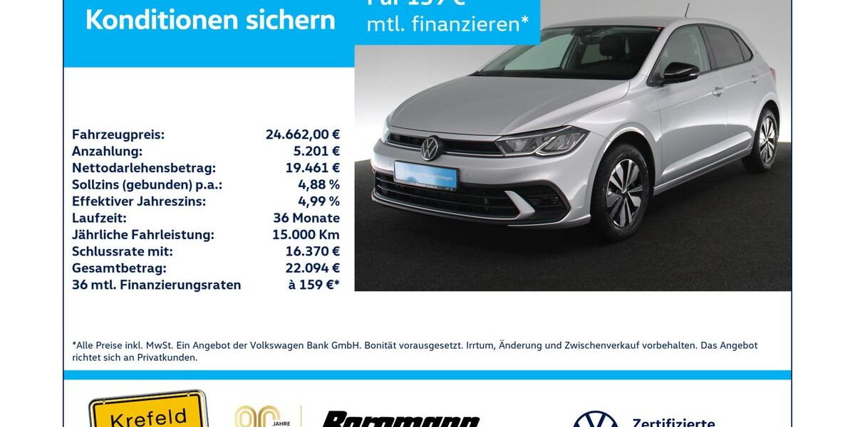VW Polo 9.792 km 24.223 &euro; Krefeld 47803