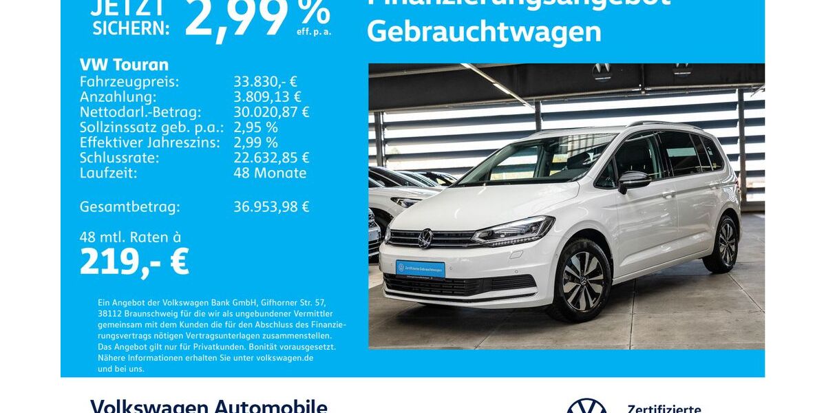 VW Touran 25.220 km 33.830 € Stuttgart-Feuerbach 70469