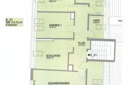 4-Raum-Wohnung im DG zimmer
