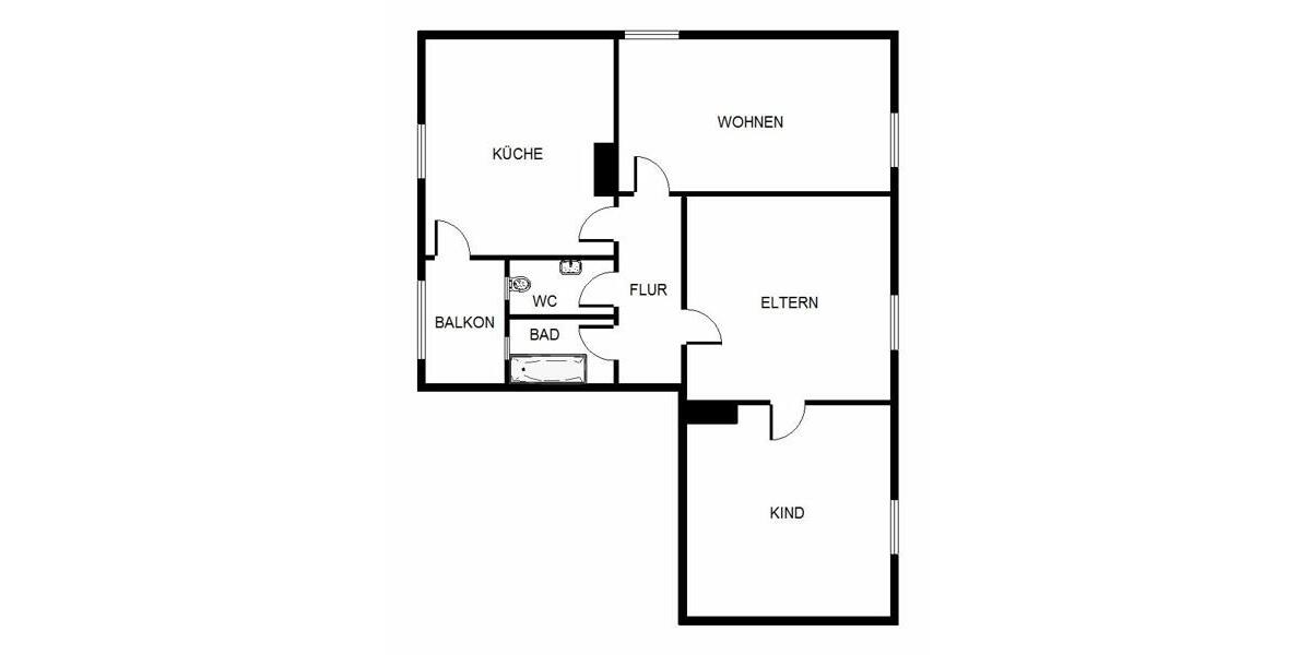 Etagenwohnung Landshut Landshut-West - 3 Zimmer, 82 m&sup2;, 956&euro; | Angebot:26297213