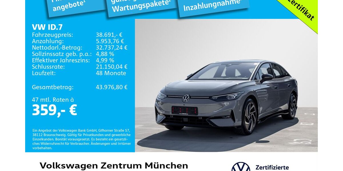 VW ID.7 45.238 km 38.691 &euro; München 80687