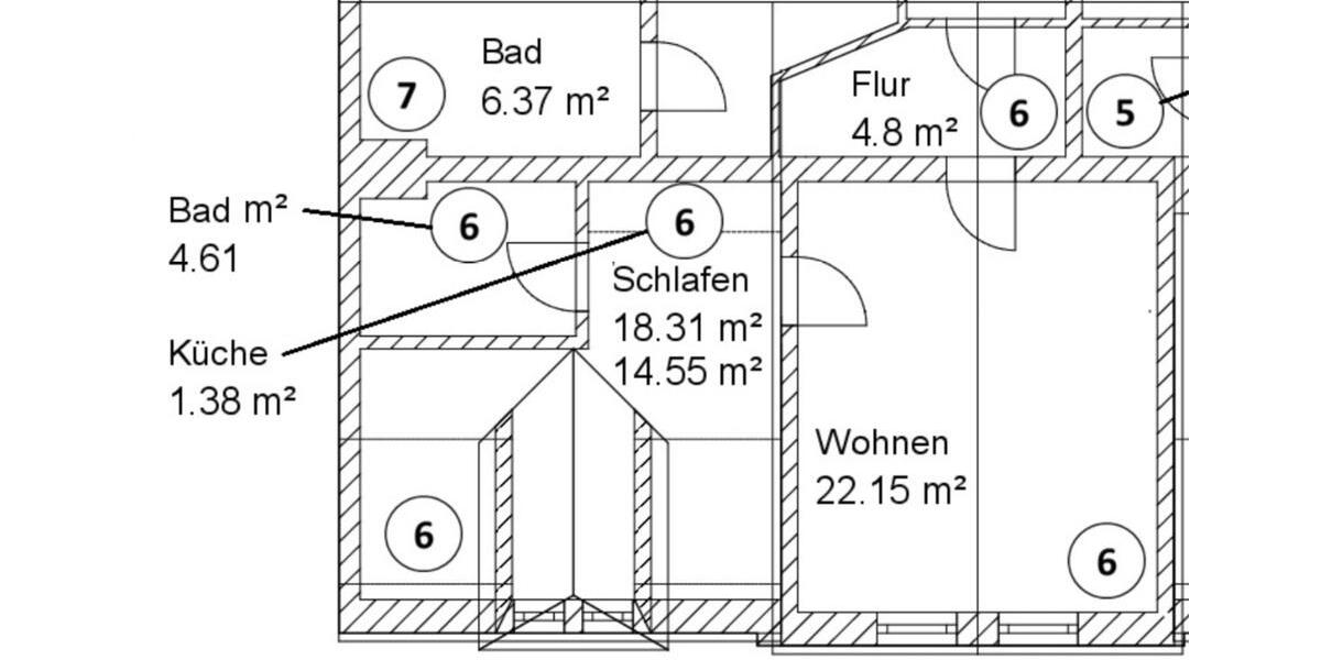 Erdgeschoßwohnung Coswig - 2 Zimmer, 48 m&sup2;, 76.000&euro; | Angebot:24587809