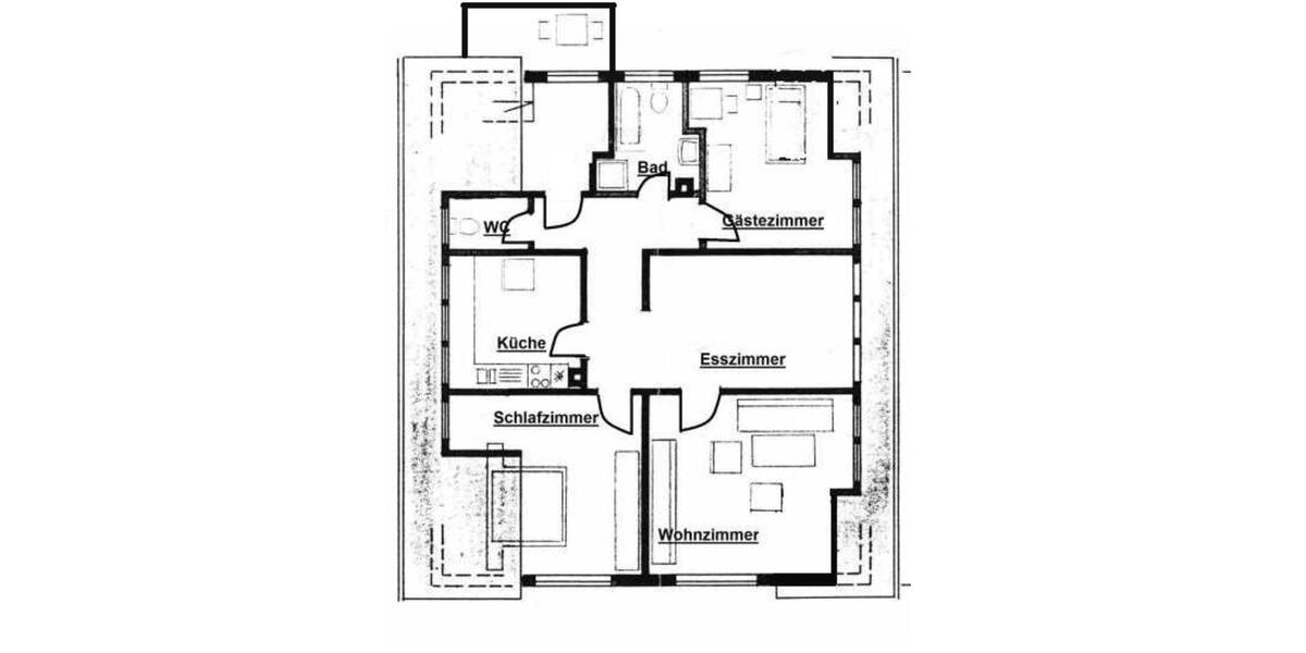 Dachgeschoßwohnung Mössingen - 3.5 Zimmer, 92 m&sup2;, 900&euro; | Angebot:25148893