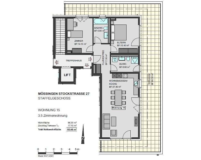 Wohnung zum Kaufen in Mössingen 589.900 € 102.6 m²