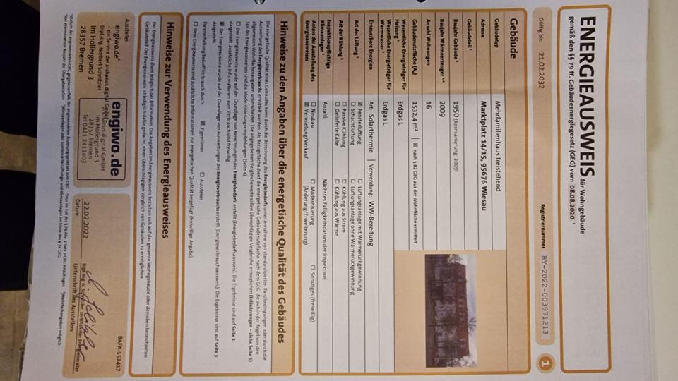 Etagenwohnung Wiesau Kornthan - 3 Zimmer, 71 m&sup2;, 440&euro; | Angebot:26391744