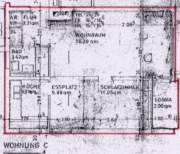 Etagenwohnung Coburg - 2 Zimmer, 63 m&sup2;, 580&euro; | Angebot:26378702