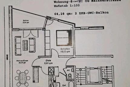 Wohnung in Saarbrücken Mainzer Straße zimmer