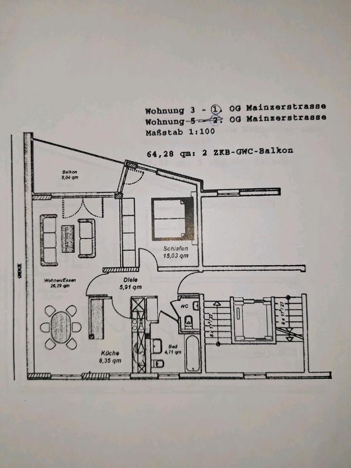 Wohnung in Saarbrücken Mainzer Straße zimmer