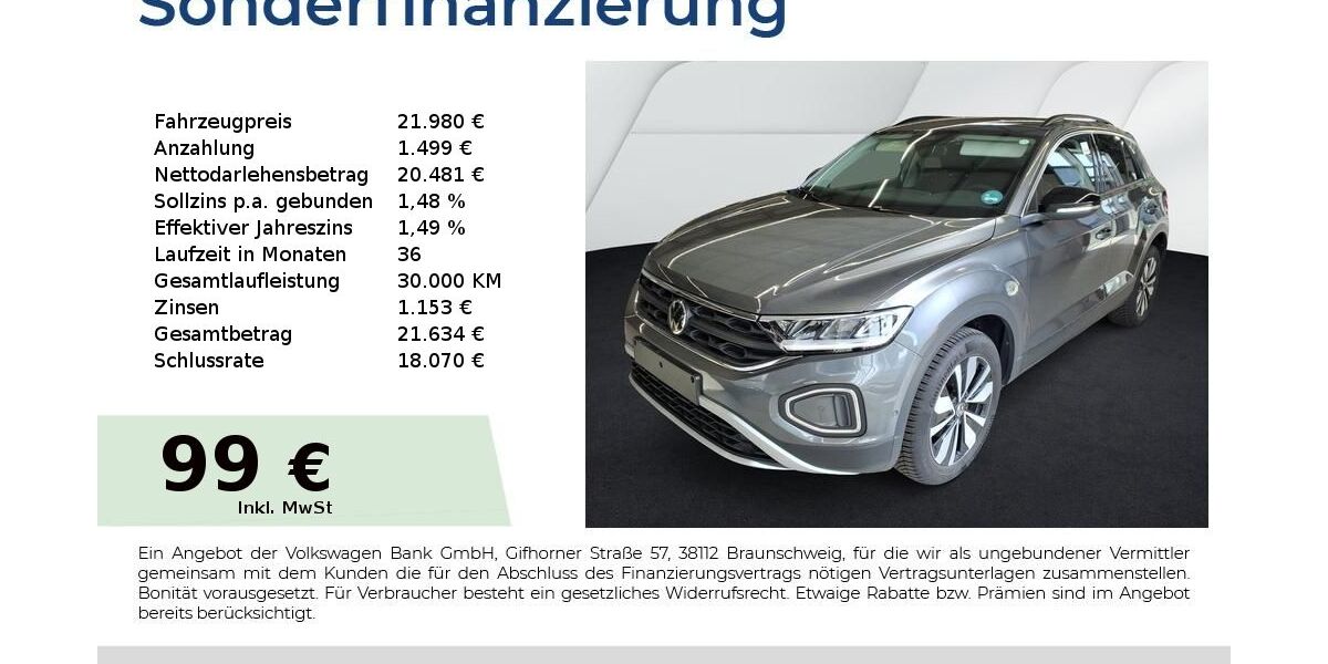 VW T-Roc 24.012 km 21.980 &euro; Fürth 90763
