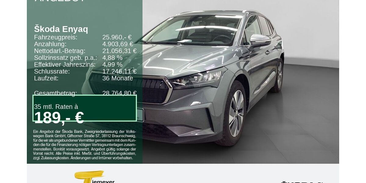 Skoda Enyaq 102.388 km 24.980 &euro; Bochum 44809