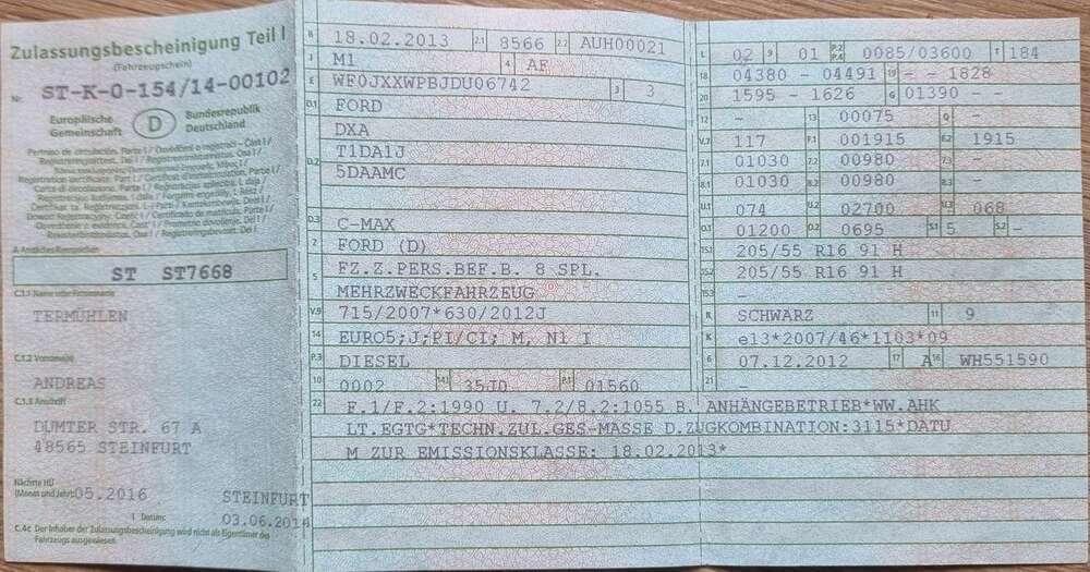 Ford C-Max 242.000 km 4.450 &euro; Steinfurt 48565