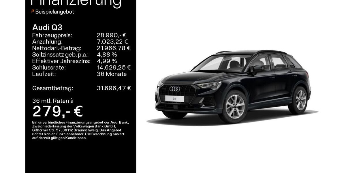 Audi Q3 53.137 km 28.990 &euro; Ebern 96106
