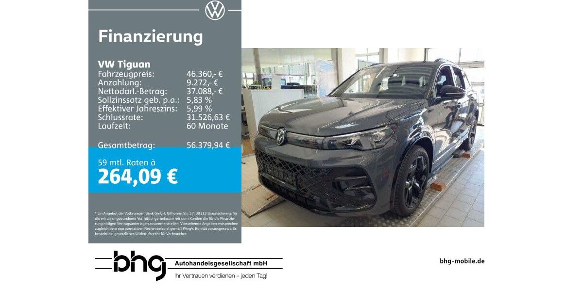 VW Tiguan 16.026 km 46.360 &euro; Freiburg 79115