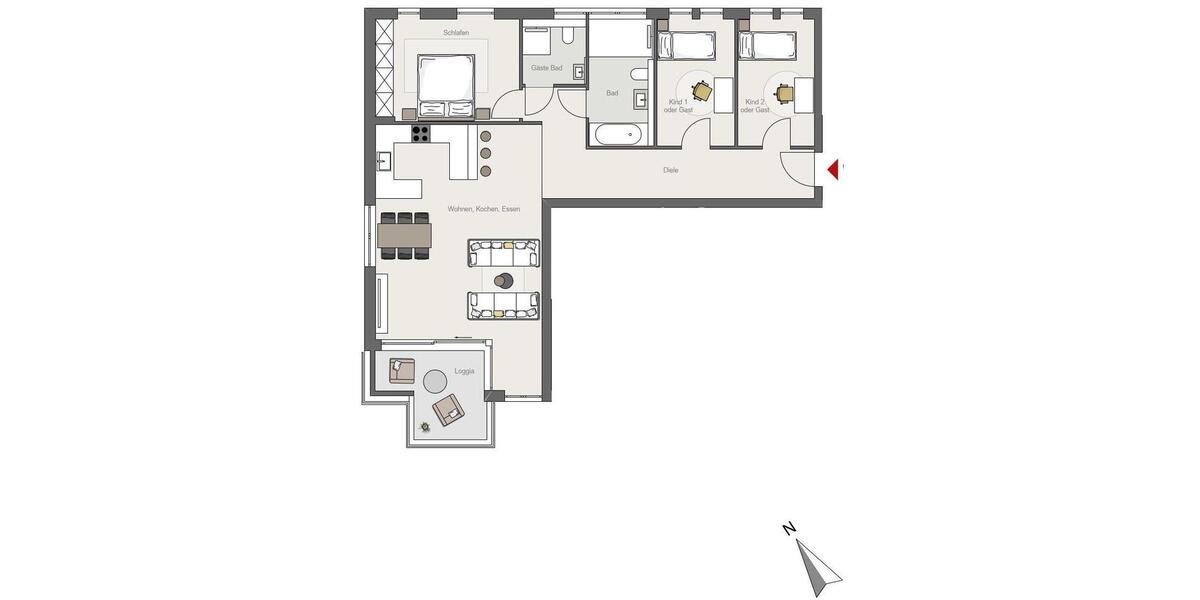 Energieeffizient und Nachhaltig gebaut! Exklusive Neubau 4-Zimmerwohnung mit Balkon in Bestlage! 4 zimmer