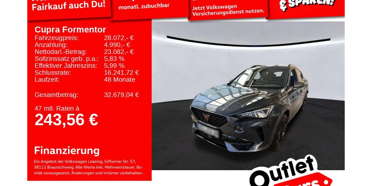 Cupra Formentor 46.071 km 27.791 &euro; Weinheim 69469