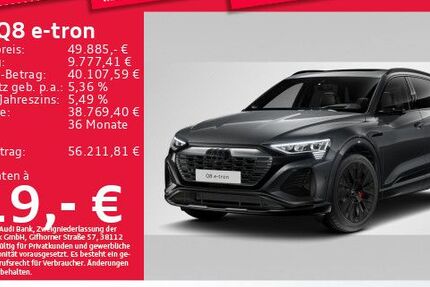 Audi Q8 e-tron 52.862 km 49.885 &euro; Eching 85386