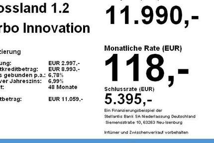 Opel Crossland 105.000 km 11.990 &euro; Schwäbisch Gmünd 73525