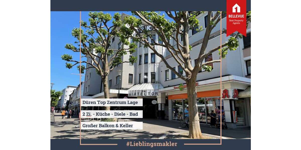 Etagenwohnung Düren - 2 Zimmer, 77 m&sup2;, 690&euro; | Angebot:24939928