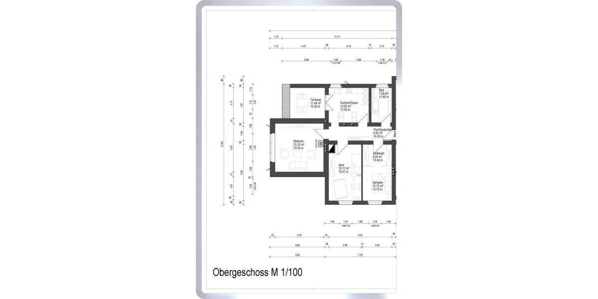 Etagenwohnung Babenhausen - 3 Zimmer, 101 m&sup2;, 1.300&euro; | Angebot:26139043
